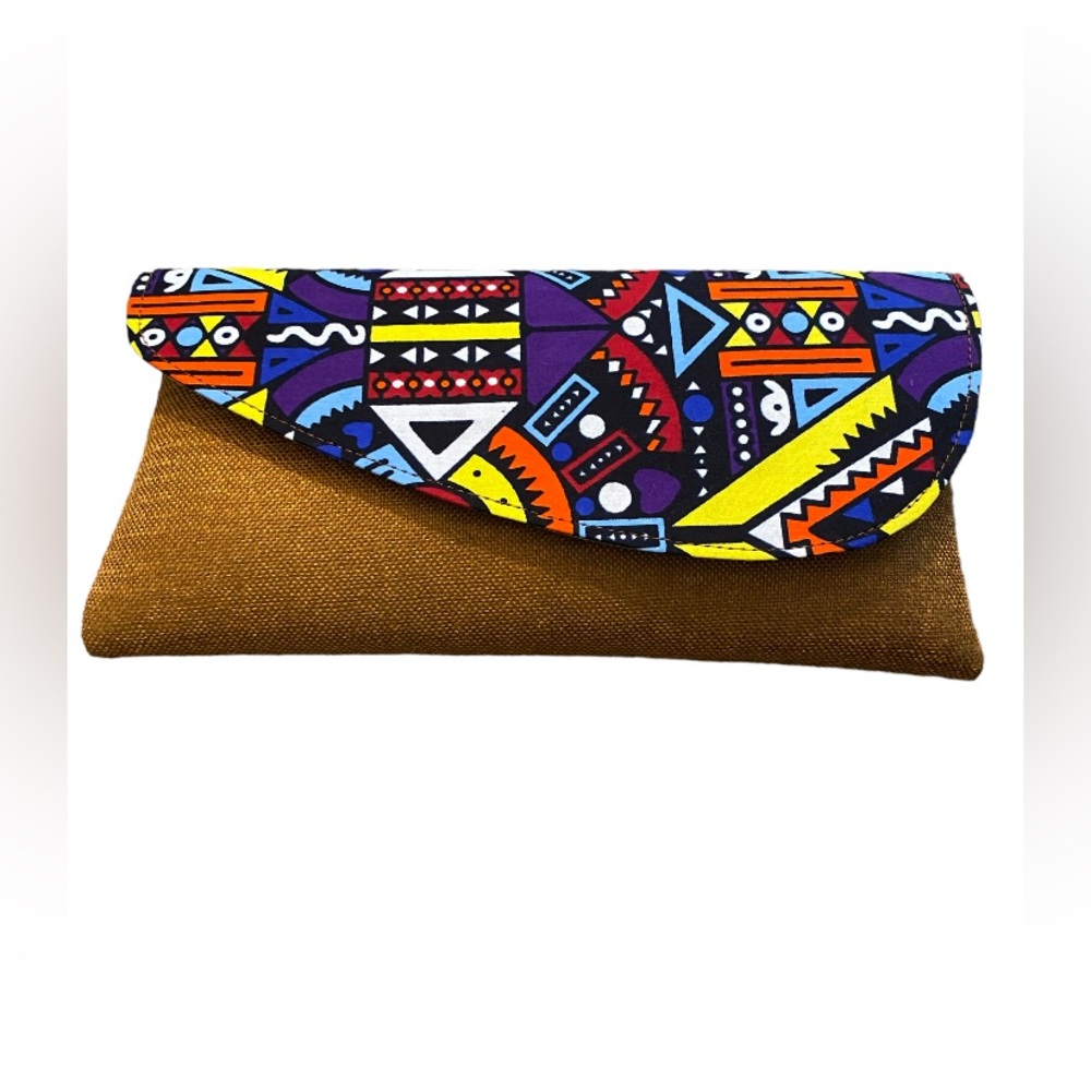 African Print Clutch Purse